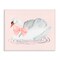 Stupell Industries White Swan with Pink Ribbon Canvas Wall Art, design by Nina Jacobs
